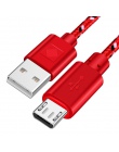 OLAF kabel Micro USB nylonowy splot szybkie ładowanie USB do transmisji danych kabel do Huawei dla Xiaomi tabletu z systemem And