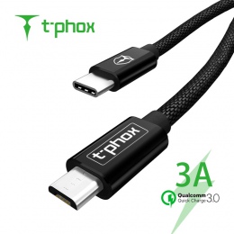 T-phox USB C do kabla Micro USB Micro B USB typu C przewód męski na męski kompatybilny z macBook imaca Pro Chromebook pikseli