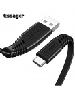 Essager płaskie kabel USB typu C do Samsung Xiaomi Huawei 1 M 2 M do synchronizacji danych przewód USB kabel typu C 3.1 szybkieg