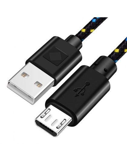 OLAF kabel Micro USB 1 m 2 m 3 m pleciony z nylonu szybki kabel ładowania do Samsunga Huawei Xiaomi komórkowego z systemem Andro