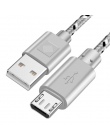 OLAF kabel Micro USB 1 m 2 m 3 m pleciony z nylonu szybki kabel ładowania do Samsunga Huawei Xiaomi komórkowego z systemem Andro