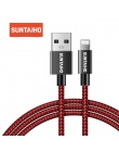 Suntaiho kabel USB do oświetlenia kabel do iphone 8 Plus XS MAX USB Nylon kabel do ładowania danych dla iphone X 6 s 7 plus XR ł