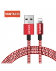 Suntaiho kabel USB do oświetlenia kabel do iphone 8 Plus XS MAX USB Nylon kabel do ładowania danych dla iphone X 6 s 7 plus XR ł