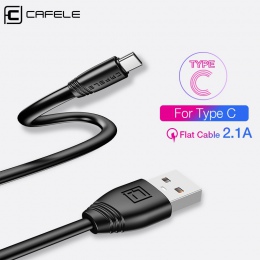 Cafele płaskie kabel Usb typu C dla Samsung Huawei Xiaomi TPE kabel do ładowania trwałe synchronizacja danych Usb kabel 5 V 2.1A