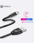 Cafele płaskie kabel Usb typu C dla Samsung Huawei Xiaomi TPE kabel do ładowania trwałe synchronizacja danych Usb kabel 5 V 2.1A