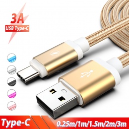 Kabel ładowarki USB C 3 m 3 miernik USB kabel danych szybki ładowania typu C dla Huawei Honor Samsung Galaxy A9 a8 2018 A50 Onep