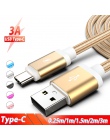 Kabel ładowarki USB C 3 m 3 miernik USB kabel danych szybki ładowania typu C dla Huawei Honor Samsung Galaxy A9 a8 2018 A50 Onep