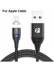 FLOVEME 3A kabel magnetyczny dla kabel do iPhone telefon magnes szybkie ładowanie ładowarka do telefonu iPhone USB typu C kabel 