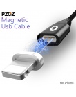 PZOZ kabel magnetyczny dla iphone 8 7 6 5 S szybka ładowarka kabel do ładowania danych magnes kabel do iphone x 10 wtyczka przew