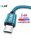 OLAF kabel Micro USB 2.4A szybkie ładowanie 1 M 2 M 3 M ładowarka USB kabel do transmisji danych dla Samsung Xiaomi microusb kom