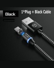 CaseMe kabel magnetyczny do Samsung Xiaomi pleciony magnes wtyczka LED typu C Micro USB dla iPhone kable szybkie ładowanie kabel