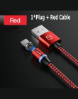 CaseMe kabel magnetyczny do Samsung Xiaomi pleciony magnes wtyczka LED typu C Micro USB dla iPhone kable szybkie ładowanie kabel