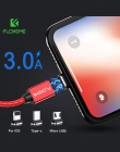 FLOVEME 3A (Max) kabel magnetyczny szybkie ładowanie USB typu C Micro USB dla iPhone X Xs Max XR kabel magnetyczny do ładowania 