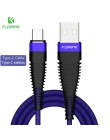 FLOVEME kabel USB typu C do Samsung Galaxy S10 S9 Plus o wysokiej wytrzymałości USB C kabel do Xiaomi mi9 Redmi note 7 ładowarka