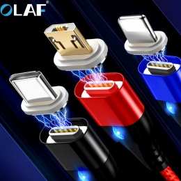 OLAF kabel magnetyczny Micro usb typu C szybka adapter do ładowania telefonu Microusb typu C magnes ładowarka usb c dla iphone S