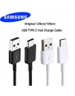 Oryginalny 120 cm/150 cm USB 3.1 TYPE-C szybko kabel danych do ładowania do Samsung Galaxy S8 S8 Plus s9 plus/ uwaga 8 9/A3 A5 2