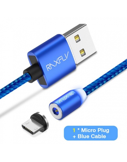 RAXFLY kabel Micro USB 1 M 2 M magnetyczny kable ładowarki dla Xiaomi Redmi uwaga 7 5 4X magnetyczny kabel USB kabel ładowania d