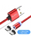 RAXFLY kabel Micro USB 1 M 2 M magnetyczny kable ładowarki dla Xiaomi Redmi uwaga 7 5 4X magnetyczny kabel USB kabel ładowania d