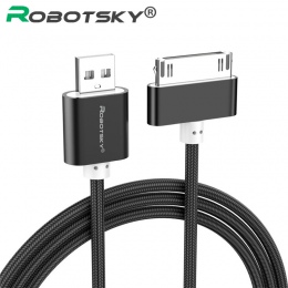Kabel USB do iphone 30 Pin nylonowy warkocz szybka ładowarka kabel do transmisji danych dla iphone 4 4s ipad 2 3 ipoda Nano itou