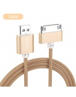 Kabel USB do iphone 30 Pin nylonowy warkocz szybka ładowarka kabel do transmisji danych dla iphone 4 4s ipad 2 3 ipoda Nano itou