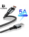 FLOVEME 5A USB typu C kabel do Huawei Mate 20 P20 Lite USBC szybkie szybkie ładowanie ładowarka USB-C kabel typu C do Samsung S1