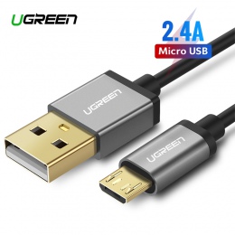 Ugreen 2.4A Micro USB do kabel USB szybkie ładowanie USB do transmisji danych kabel do Xiaomi Samsung Huawei Tablet Android Micr