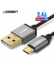 Ugreen 2.4A Micro USB do kabel USB szybkie ładowanie USB do transmisji danych kabel do Xiaomi Samsung Huawei Tablet Android Micr