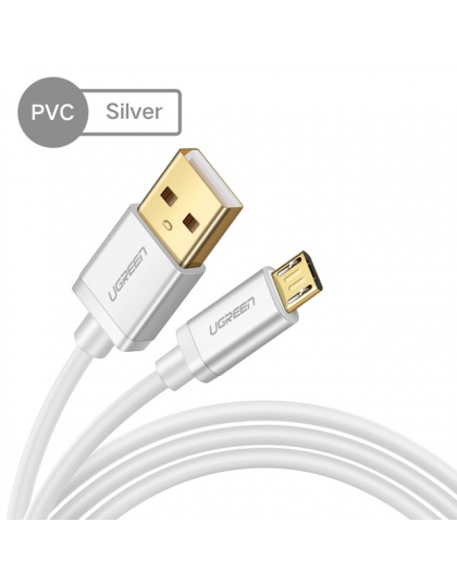 Ugreen 2.4A Micro USB do kabel USB szybkie ładowanie USB do transmisji danych kabel do Xiaomi Samsung Huawei Tablet Android Micr