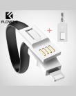 FLOVEME Mini brelok Micro USB typu C oświetlenie ładowarka kabel do iPhone Samsung Portable USB typu C USB-C akcesoria do kabli