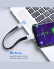 FLOVEME Mini brelok Micro USB typu C oświetlenie ładowarka kabel do iPhone Samsung Portable USB typu C USB-C akcesoria do kabli