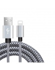 1 2 3 m USB do transmisji danych ładowarka kabel ładowania dla iPhone 7 8 6 s 6 s Plus X 10 XR XS MAX 5 5S SE 5SE iPhone7 pochod