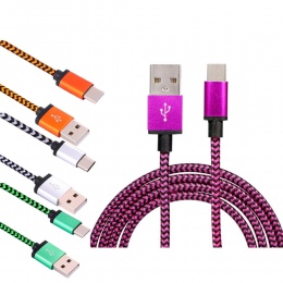 1 M typu C kabel do ładowania danych splecione micro USB synchronizacja jest szybsza ładowarka kabel dla iPhone dla Xiaomi dla S