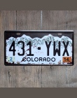 Hohappyme amerykański samochód liczba płytek stany zjednoczone tablicy rejestracyjnej garażu tablica metalowa plakietka emaliowa