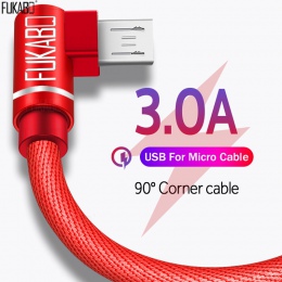 3A USB Micro gry szybki kabel ładowania do Samsung Galaxy A7 S7 USB kabel do Huawei Honor xiaomi komórkowego z systemem Android 