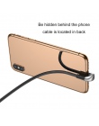 Baseus U kabel USB typu dla iPhone X xr xs max kabel do ładowania Led lekki telefon komórkowy grać w grę kabel dla iPhone 8 7 6 