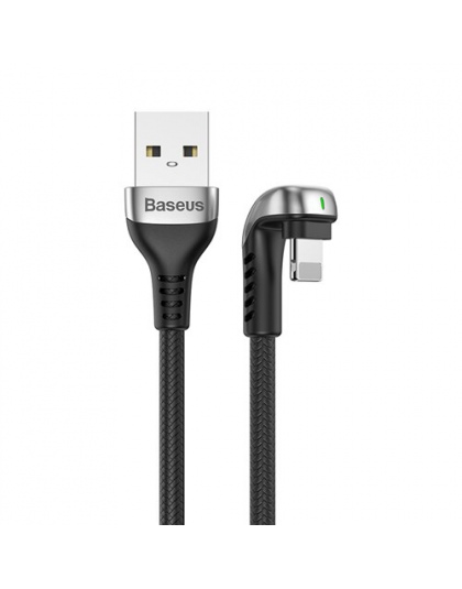 Baseus U kabel USB typu dla iPhone X xr xs max kabel do ładowania Led lekki telefon komórkowy grać w grę kabel dla iPhone 8 7 6 