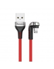 Baseus U kabel USB typu dla iPhone X xr xs max kabel do ładowania Led lekki telefon komórkowy grać w grę kabel dla iPhone 8 7 6 