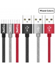 TOPK [3-Pack] Micro USB pleciony kabel nylonowy synchronizacji danych ładowarka kabel USB dla Samsung Xiaomi Huawei microusb urz