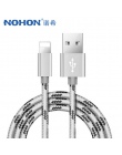 NOHON szybka ładowarka kabel USB do transmisji danych dla Apple dla iPhone XS MAX XR X 7 6 8 6 S 5S 5 Plus do ipada Mini oświetl