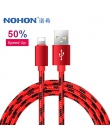 NOHON szybka ładowarka kabel USB do transmisji danych dla Apple dla iPhone XS MAX XR X 7 6 8 6 S 5S 5 Plus do ipada Mini oświetl