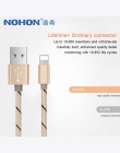 NOHON szybka ładowarka kabel USB do transmisji danych dla Apple dla iPhone XS MAX XR X 7 6 8 6 S 5S 5 Plus do ipada Mini oświetl