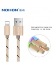 NOHON szybka ładowarka kabel USB do transmisji danych dla Apple dla iPhone XS MAX XR X 7 6 8 6 S 5S 5 Plus do ipada Mini oświetl