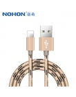 NOHON szybka ładowarka kabel USB do transmisji danych dla Apple dla iPhone XS MAX XR X 7 6 8 6 S 5S 5 Plus do ipada Mini oświetl