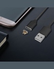 Przelot nad magnetyczny micro USB pleciony kabel nylonowy komórkowy kable telefoniczne dla Huawei Samsung z systemem Android 1 M