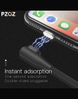 PZOZ kabel magnetyczny micro szybka ładowarka usb usb typu c dla iphone xs max xr x 8 7 plus 6 s 6 5 s 90 stopni magnetyczny kab