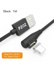 PZOZ kabel magnetyczny micro szybka ładowarka usb usb typu c dla iphone xs max xr x 8 7 plus 6 s 6 5 s 90 stopni magnetyczny kab