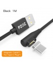 PZOZ kabel magnetyczny micro szybka ładowarka usb usb typu c dla iphone xs max xr x 8 7 plus 6 s 6 5 s 90 stopni magnetyczny kab