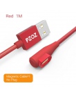 PZOZ kabel magnetyczny micro szybka ładowarka usb usb typu c dla iphone xs max xr x 8 7 plus 6 s 6 5 s 90 stopni magnetyczny kab