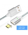 RAXFLY magnetyczny kabel USB dla iPhone 8 7 Plus ładowanie magnetyczne oświetlenie do kabla USB Micro USB kabel magnetyczny typu