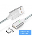 RAXFLY magnetyczny kabel USB dla iPhone 8 7 Plus ładowanie magnetyczne oświetlenie do kabla USB Micro USB kabel magnetyczny typu